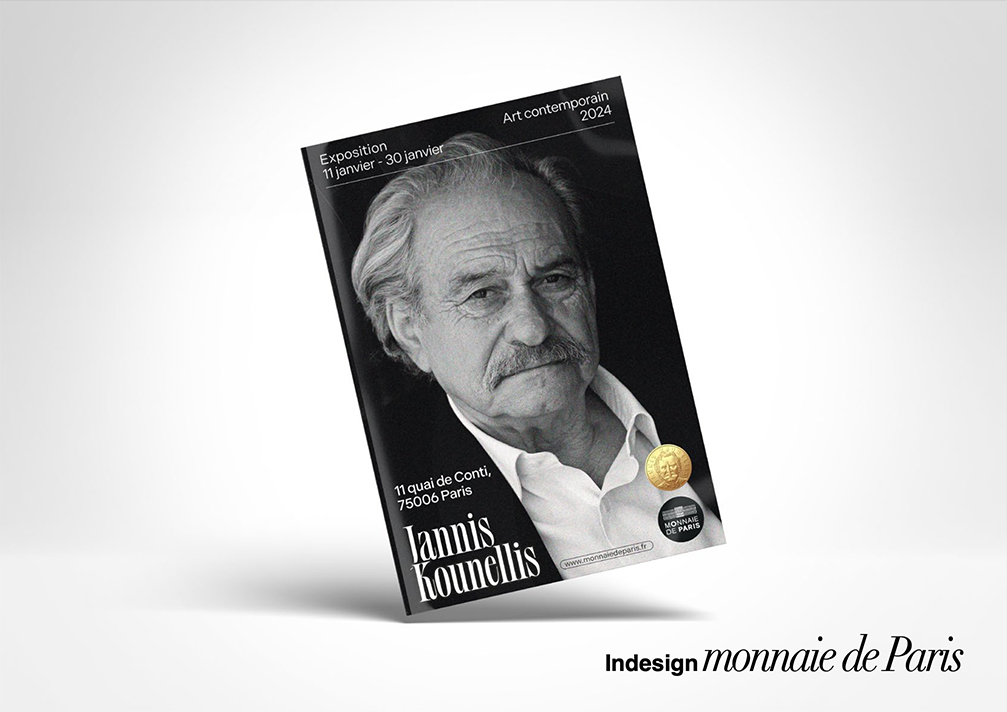 Design page publicitaire Monnaie de Paris – mockup livre