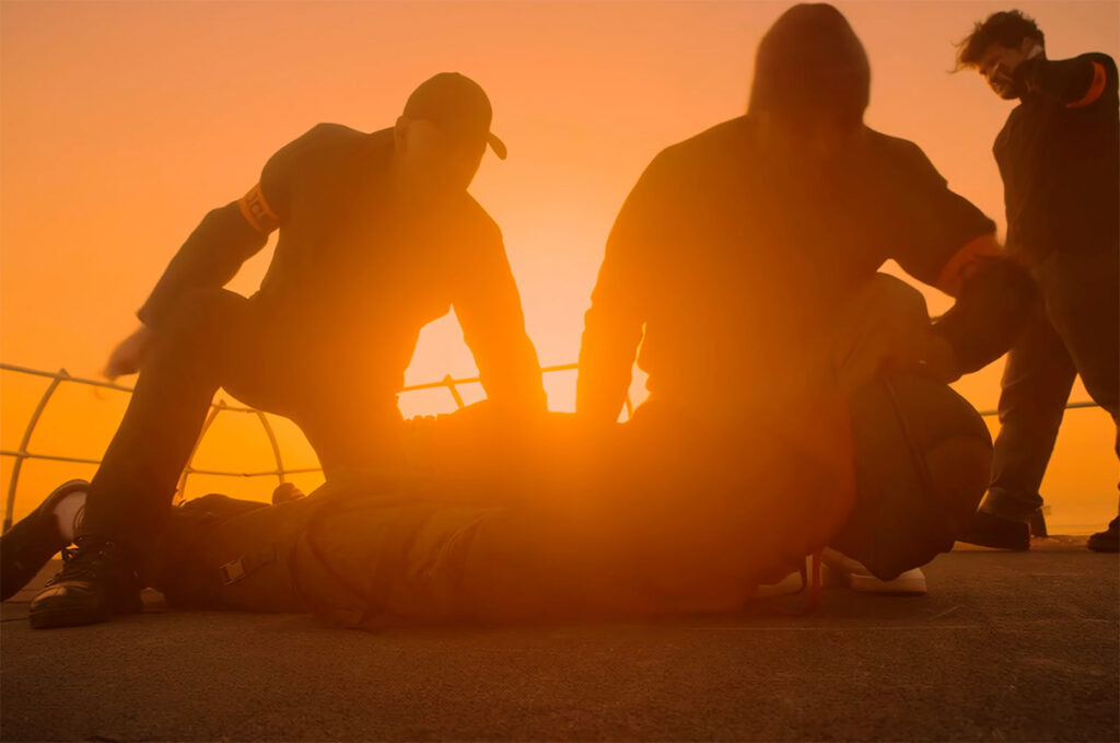 Court-métrage C’est beau de ouf – scène sur le toit