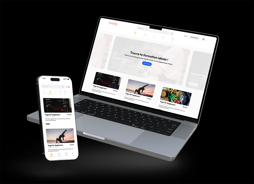 Plateforme de formation en ligne Formly – interface web